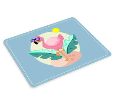 Tappetino mouse originale fenicottero sole cool - TenStickers