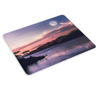 Tappetino mouse originale fiume scenico al crepuscolo - TenStickers