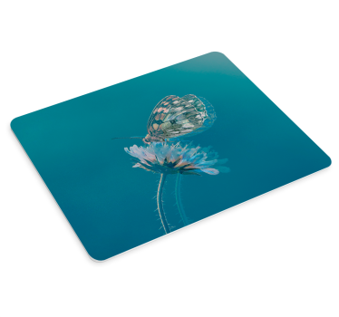 Tappetino mouse originale farfalla su fiore - TenStickers