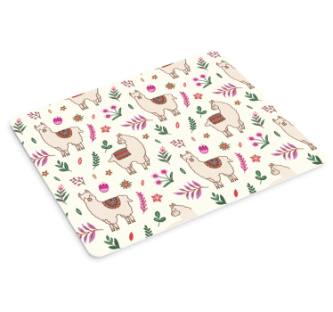 Tappetino mouse originale lame e motivi floreali - TenStickers