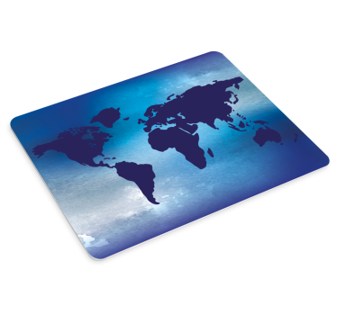 Tappetino mouse mappamondo A tema blu - TenStickers