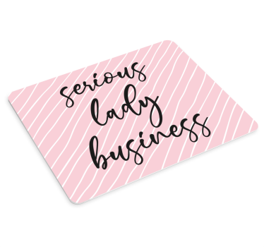 Tappetino mouse originale strisce rosa giocose - TenStickers