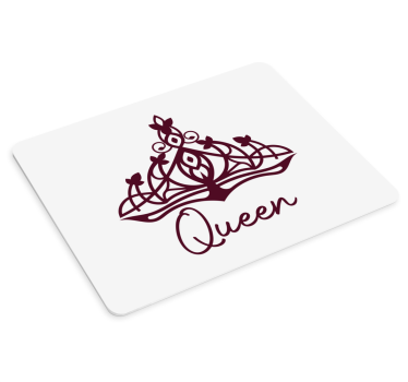 Tappetino mouse personalizzabile motivo corona elegante - TenStickers