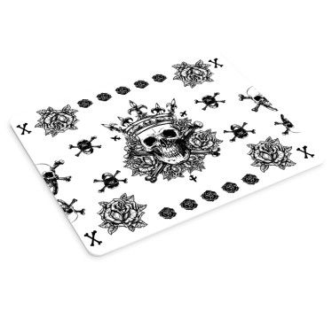 Tappetino mouse originale rose skull intrecciate - TenStickers