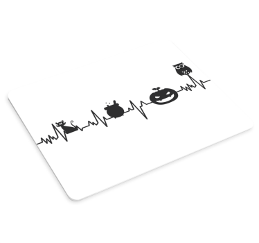 Tappetino mouse originale figure animali cuore - TenStickers