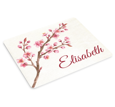 Tappetino mouse personalizzabile bouquet di ciliegio - TenStickers