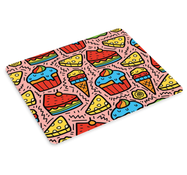 Tappetino mouse originale motivi di dessert colorati - TenStickers