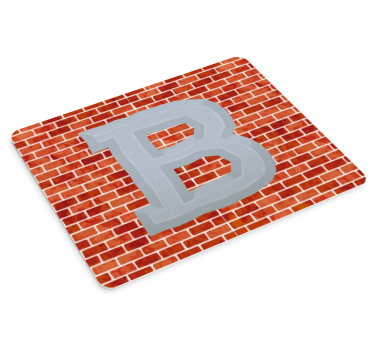 Tappetino mouse personalizzabile lettera b grassetto - TenStickers