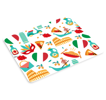 Tappetino mouse originale cucina italiana colorata - TenStickers