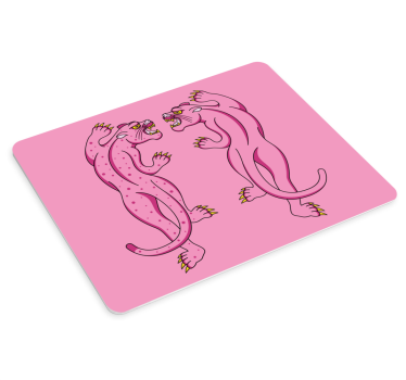 Tappetino mouse originale confrontarsi con le pantere rosa - TenStickers