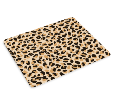 Tappetino mouse con motivi e texture pelle di leopardo - TenStickers