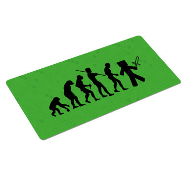 Tappetino gaming Evoluzione di minecraft - TenStickers