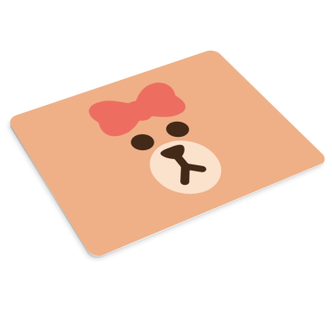 Tappetino mouse originale faccia di orso adorabile - TenStickers