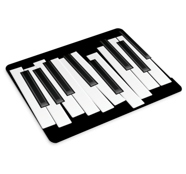 Tappetino mouse originale motivo tasti pianoforte - TenStickers