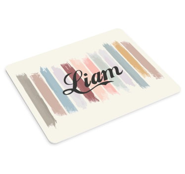 Tappetino mouse personalizzabile strisce colorate - TenStickers
