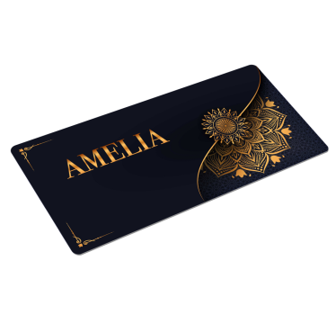 Tappetino mouse personalizzabile accento floreale elegante - TenStickers