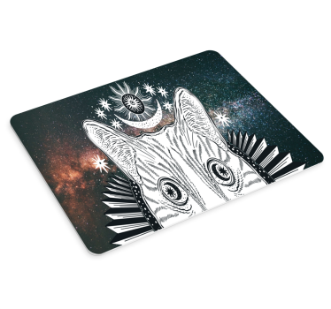 Tappetino mouse originale illustrazione gatto celestiale - TenStickers