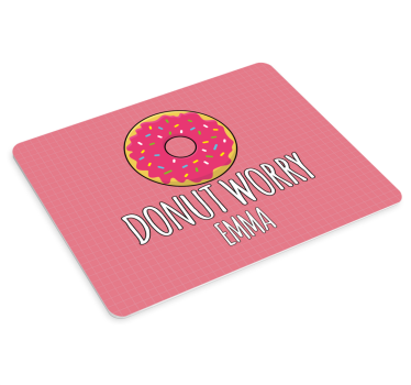 Tappetino mouse con "donut worry" con ciambella - TenStickers