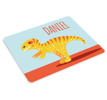 Tappetino mouse originale personaggio dinosauro colorato - TenStickers