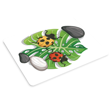 Tappetino mouse originale insetti colorati disposti - TenStickers