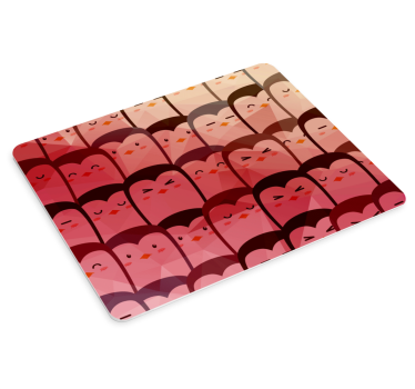 Tappetino mouse con motivi e texture pinguino giocoso - TenStickers