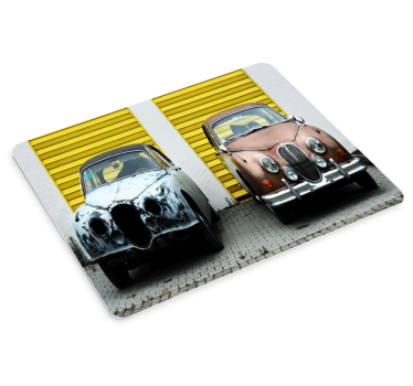 Tappetino mouse originale coppia auto d'epoca - TenStickers