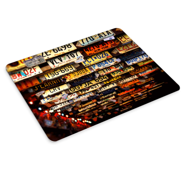 Tappetino mouse originale targhe colorate - TenStickers