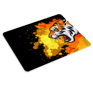 Tappetino mouse originale testa di tigre vibrante - TenStickers