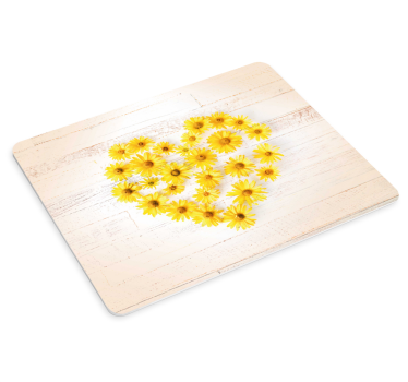 Tappetino mouse originale composizione cuore floreale - TenStickers