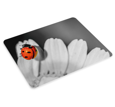Tappetino mouse originale coccinella su fiore - TenStickers