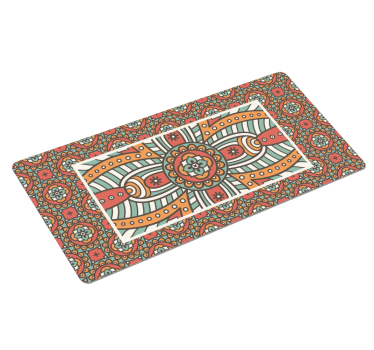 Tappetino mouse con motivi e texture arte mandala vivace - TenStickers
