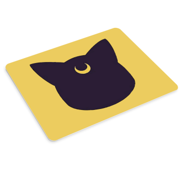 Tappetino mouse originale silhouette di gatto stilizzata - TenStickers