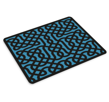 Tappetino mouse con motivi e texture blu intricato - TenStickers