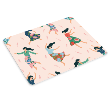 Tappetino mouse originale donne danzanti fantasiose - TenStickers
