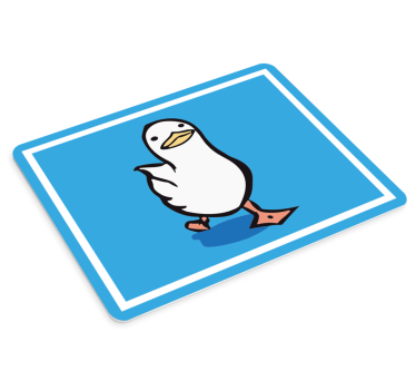 Tappetino mouse originale anatra cartone animato - TenStickers