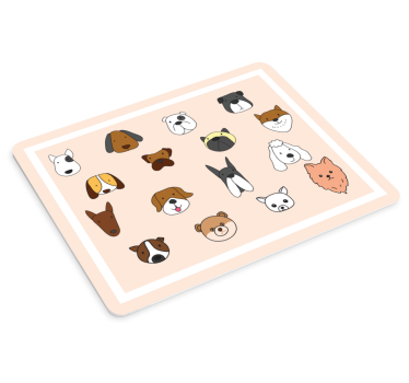 Tappetino mouse originale espressioni di creature adorabili - TenStickers