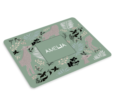 Tappetino mouse originale con motivo floreale animale - TenStickers