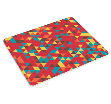 Tappetino mouse con motivi e texture geometria vibrante - TenStickers