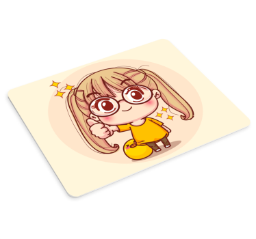 Tappetino mouse anime personaggio cartone allegro - TenStickers