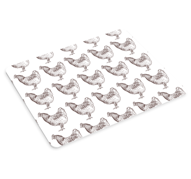 Tappetino mouse con motivi e texture galline ripetute - TenStickers
