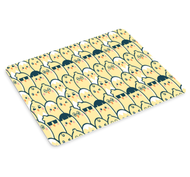 Tappetino mouse con motivi e texture pulcini carini - TenStickers