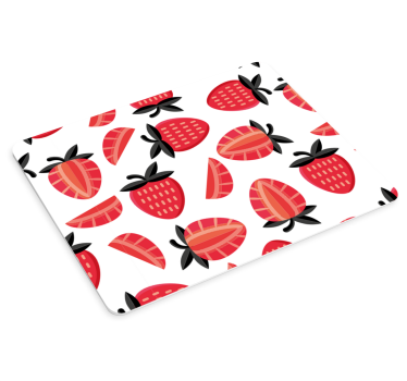 Tappetino mouse con motivi e texture fragola stilizzata - TenStickers