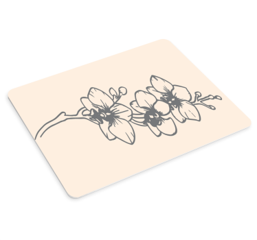 Tappetino mouse originale motivi orchidea in fiore - TenStickers