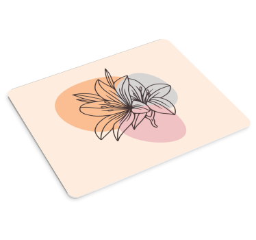 Tappetino mouse originale arte floreale elegante - TenStickers