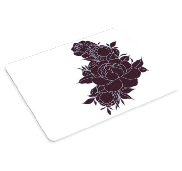 Tappetino mouse originale motivo floreale - TenStickers