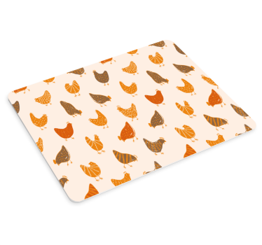 Tappetino mouse con motivi e texture galline incantevoli - TenStickers