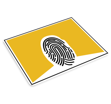 Tappetino mouse originale forma impronta unica - TenStickers
