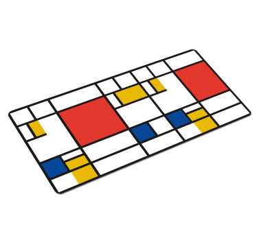 Mouse pad originale Arte geometrica mondrian - TenStickers