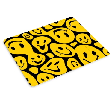 Tappetino mouse con motivi e texture collezione icone felici - TenStickers