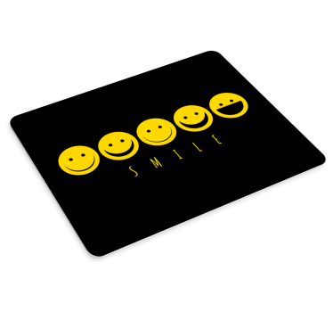 Mouse pad originale Emoticon sorriso giallo - TenStickers